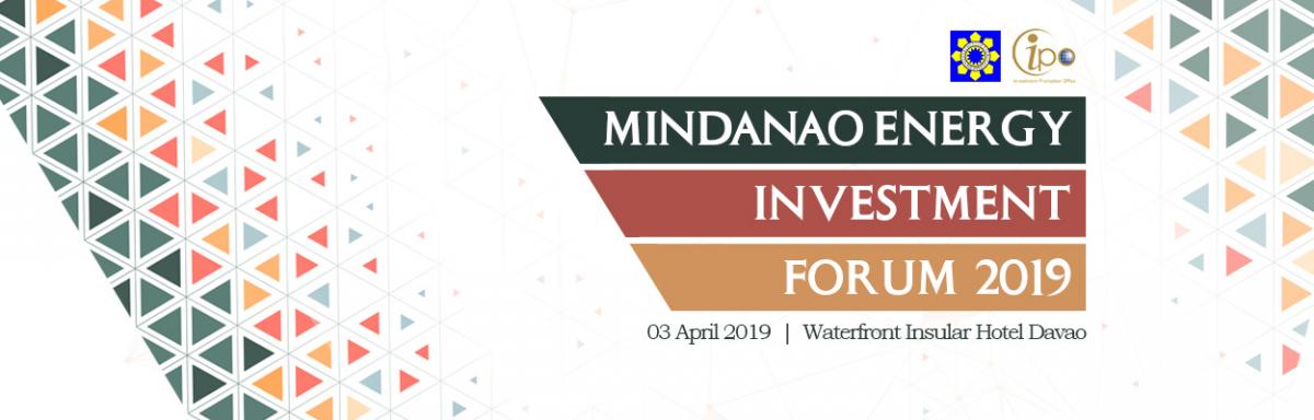 Mindanao Energy Investment Forum 2019 banner